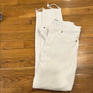 Hudson White Ankle Jeans size 26